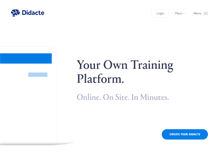 Tablet Screenshot of didacte.com